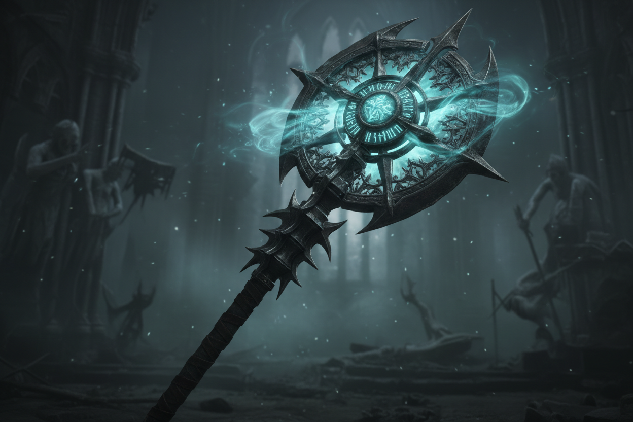 Quyền Trượng Giám Hộ (Aegis Scepter) theo phong cách dark soul